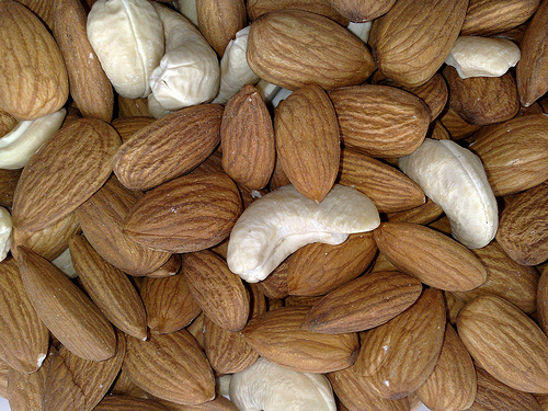 Almonds and Cashew -courtesy Flickr.com